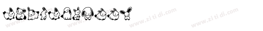 easterbunny字体转换