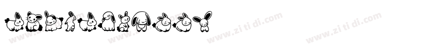 easterbunny字体转换
