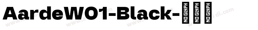 AardeW01-Black字体转换