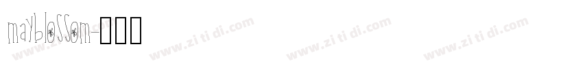 mayblossom字体转换