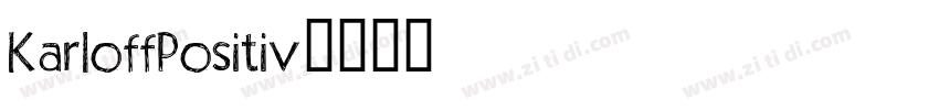 KarloffPositiv字体转换