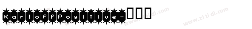 KarloffPositive字体转换