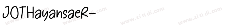 JOTHayansaeR字体转换