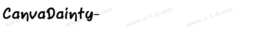 CanvaDainty字体转换