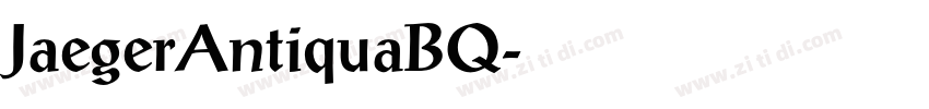 JaegerAntiquaBQ字体转换