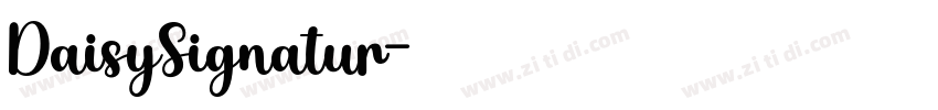 DaisySignatur字体转换 DaisySignatur字体转换