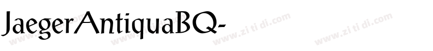 JaegerAntiquaBQ字体转换