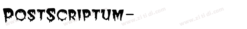 PostScriptum字体转换