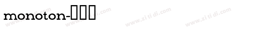 monoton字体转换