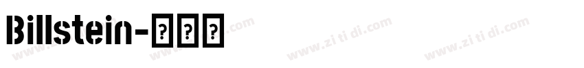 Billstein字体转换
