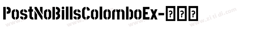 PostNoBillsColomboEx字体转换