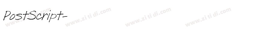 PostScript字体转换