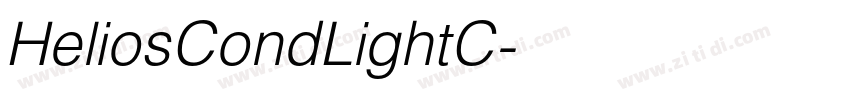 HeliosCondLightC字体转换