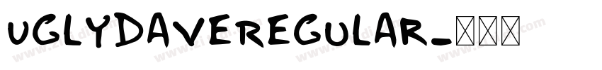 UglyDaveRegular字体转换