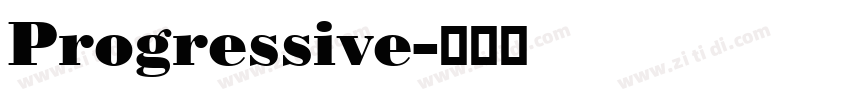 Progressive字体转换