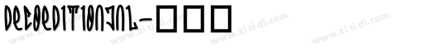 DecoEditionJNL字体转换