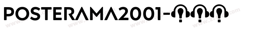 Posterama2001字体转换