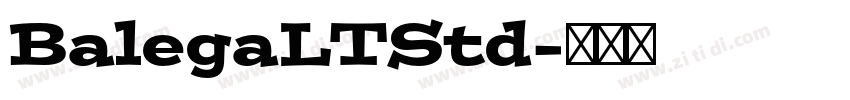 BalegaLTStd字体转换