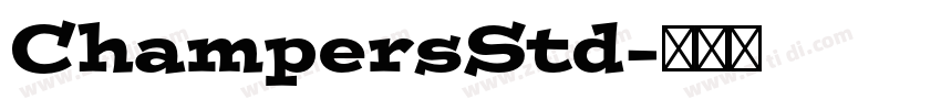 ChampersStd字体转换