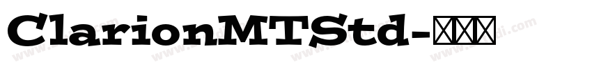 ClarionMTStd字体转换