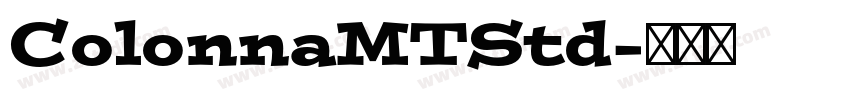 ColonnaMTStd字体转换