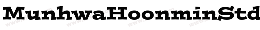 MunhwaHoonminStd字体转换