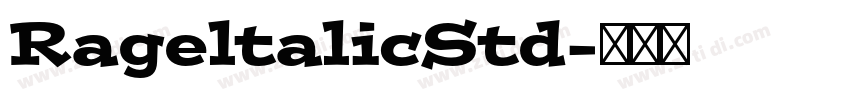 RageltalicStd字体转换