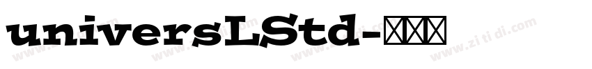 universLStd字体转换