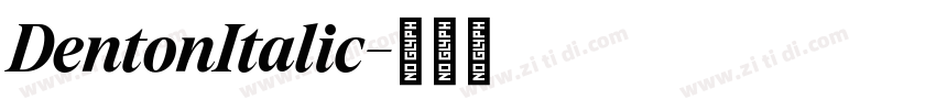 DentonItalic字体转换 DentonItalic字体转换