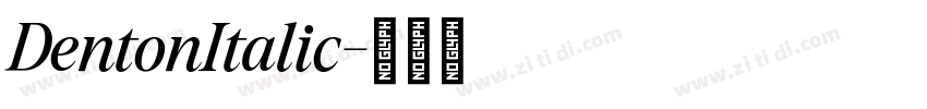 DentonItalic字体转换 DentonItalic字体转换