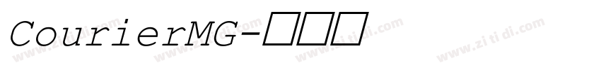 CourierMG字体转换