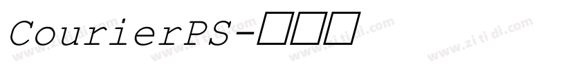 CourierPS字体转换