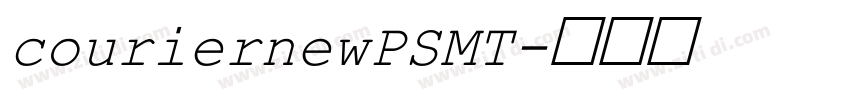 couriernewPSMT字体转换