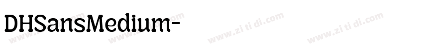 DHSansMedium字体转换