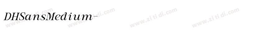 DHSansMedium字体转换