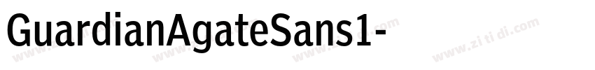 GuardianAgateSans1字体转换