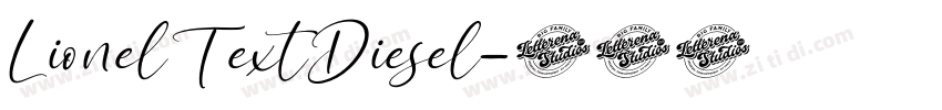 LionelTextDiesel字体转换