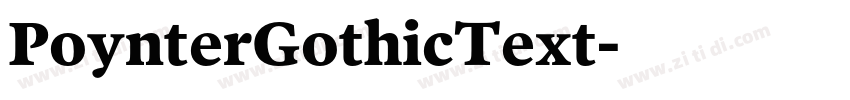 PoynterGothicText字体转换