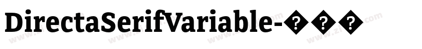 DirectaSerifVariable字体转换 DirectaSerifVariable字体转换