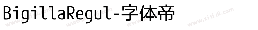 BigillaRegul字体转换