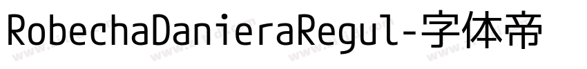 RobechaDanieraRegul字体转换