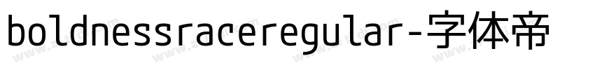 boldnessraceregular字体转换