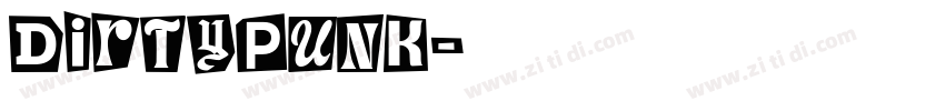 DirtyPunk字体转换