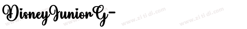 DisneyJuniorG字体转换