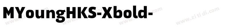MYoungHKS-Xbold字体转换