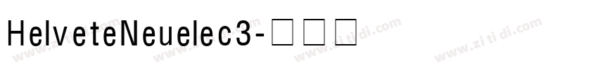 HelveteNeuelec3字体转换