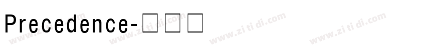 Precedence字体转换