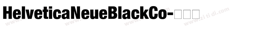 HelveticaNeueBlackCo字体转换