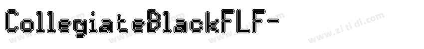 CollegiateBlackFLF字体转换