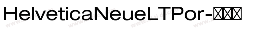 HelveticaNeueLTPor字体转换